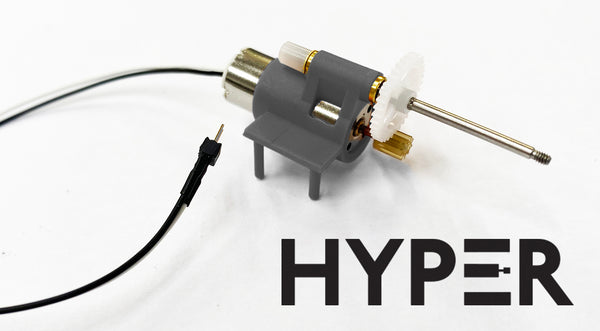 Microaces 'HYPER' Micro Motor and Gearbox (LONG prop shaft)