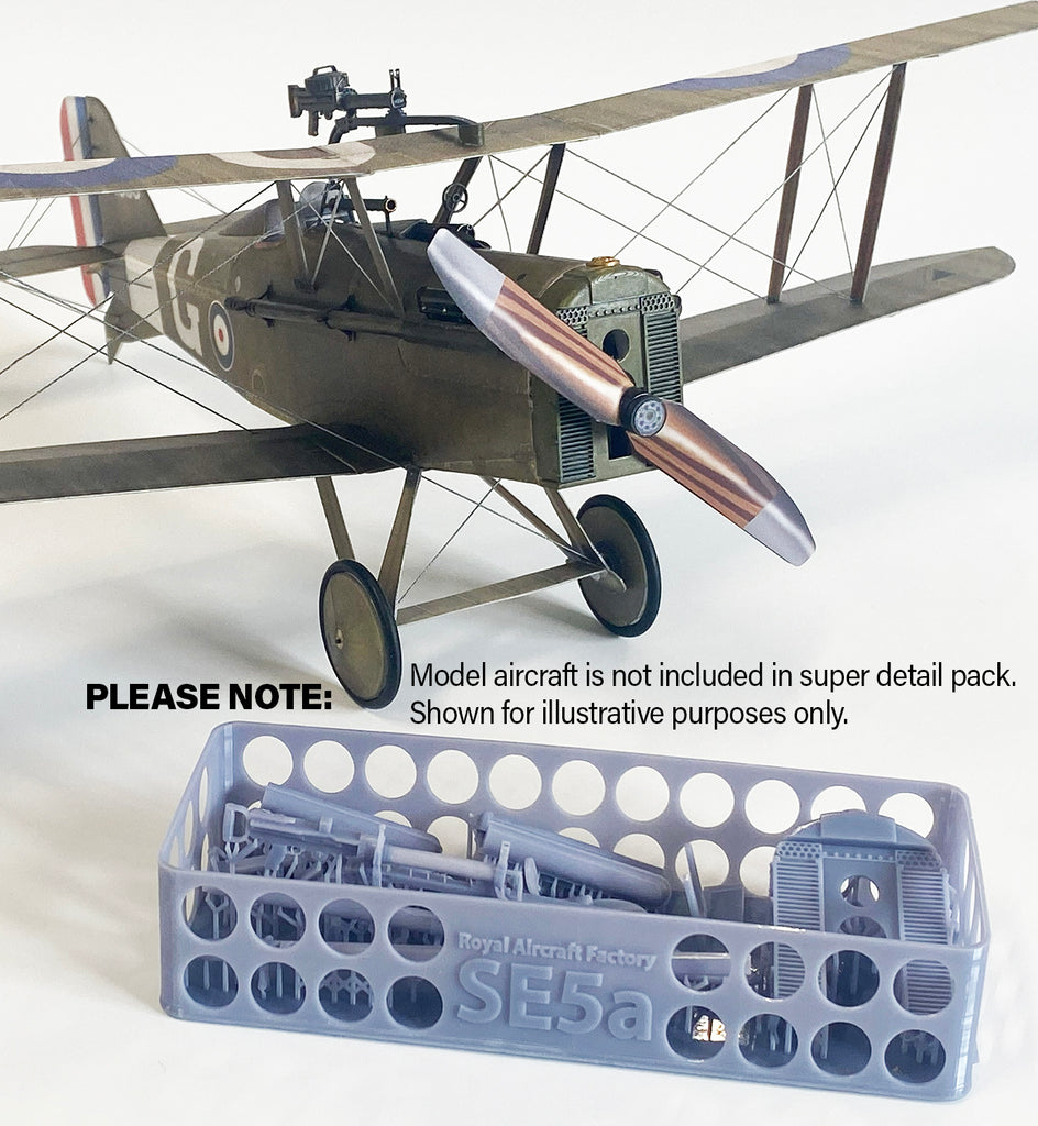 Super Detail Pack - SE5a Radiator, Exhaust, Gun Sight and MGs